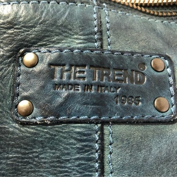 Blue Leather Shoulder Bag - Picture 5 of 16